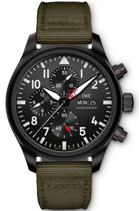 iwc pilot watch black.